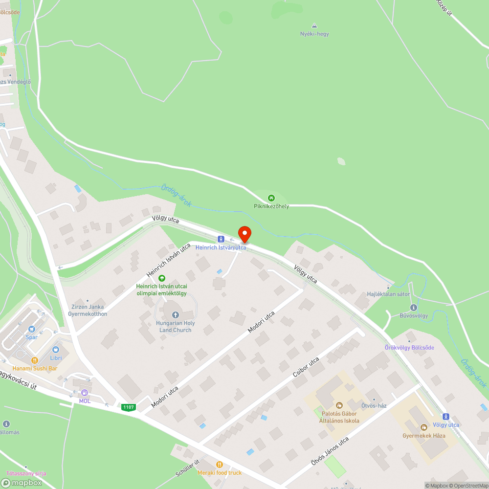 Sérült  korlát bejelentés helye