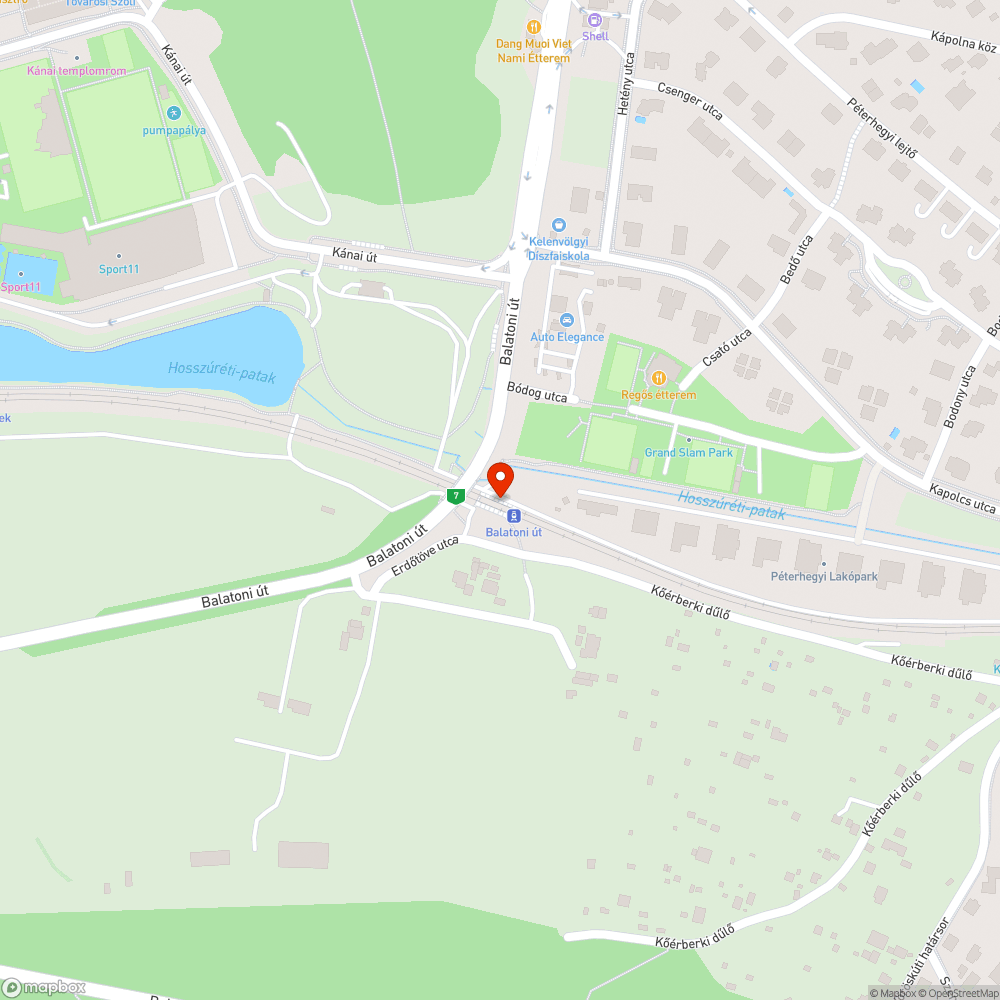 Sérült lámpa bejelentés helye