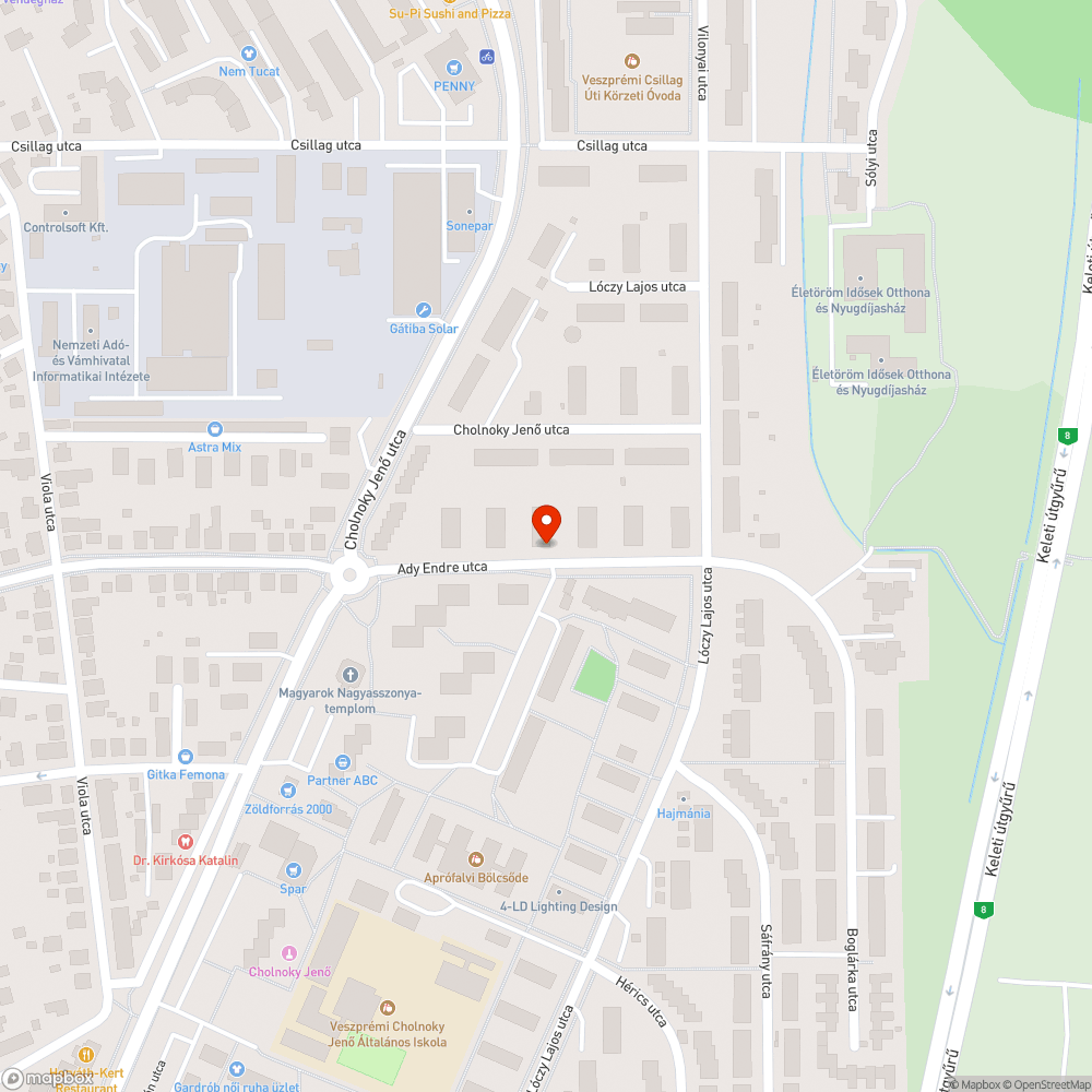 Látszatmegoldás Ady utca óriáskátyúval bejelentés helye