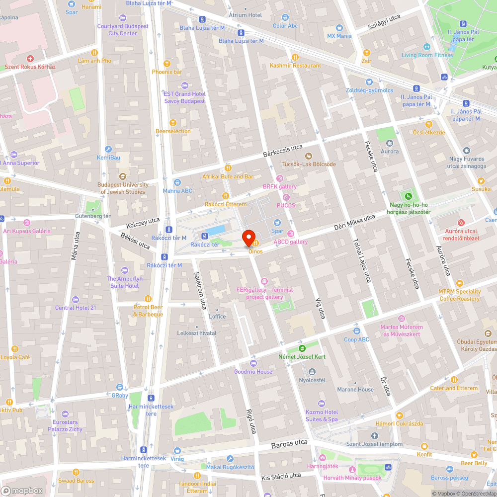 Sérült tűzcsap bejelentés helye