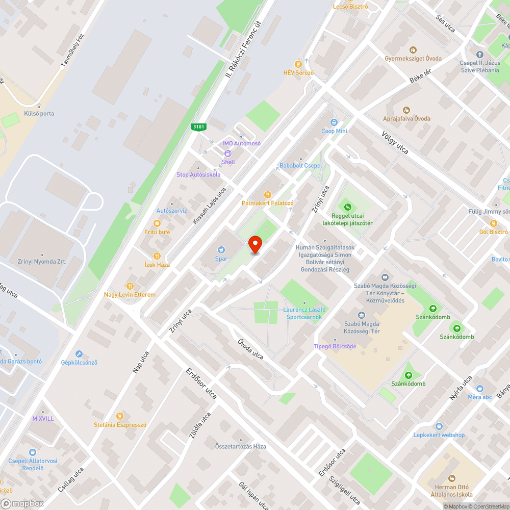 Kátyú - eső esetén nem használható járda III. bejelentés helye