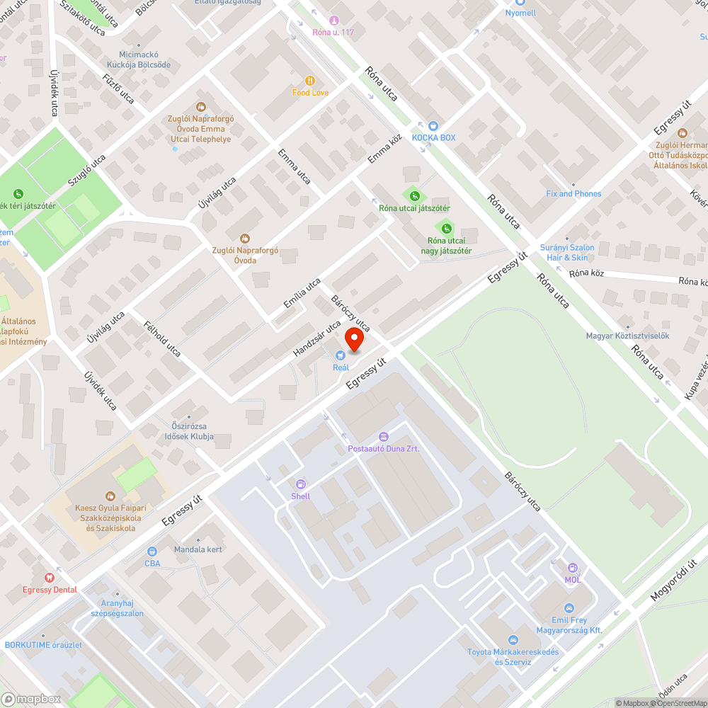 Megsüllyedt járda a bolt előtt bejelentés helye