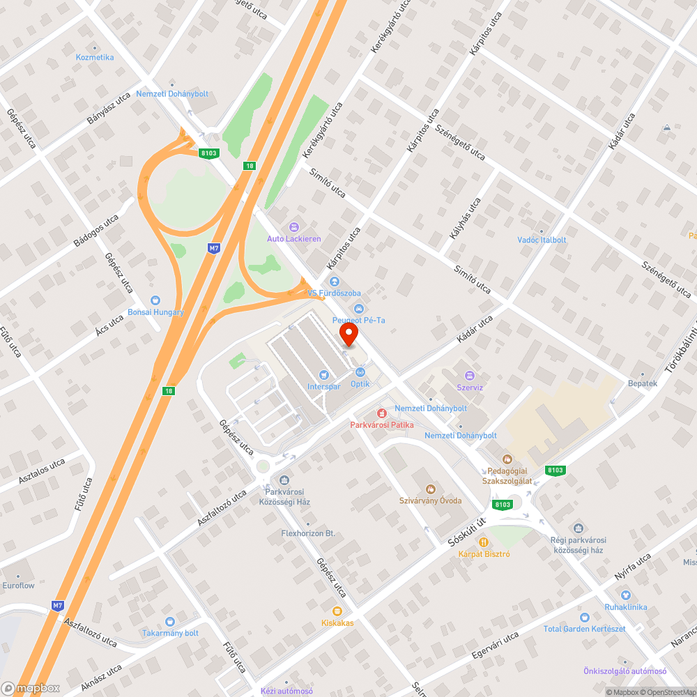 Érdi Interspar bejelentés helye