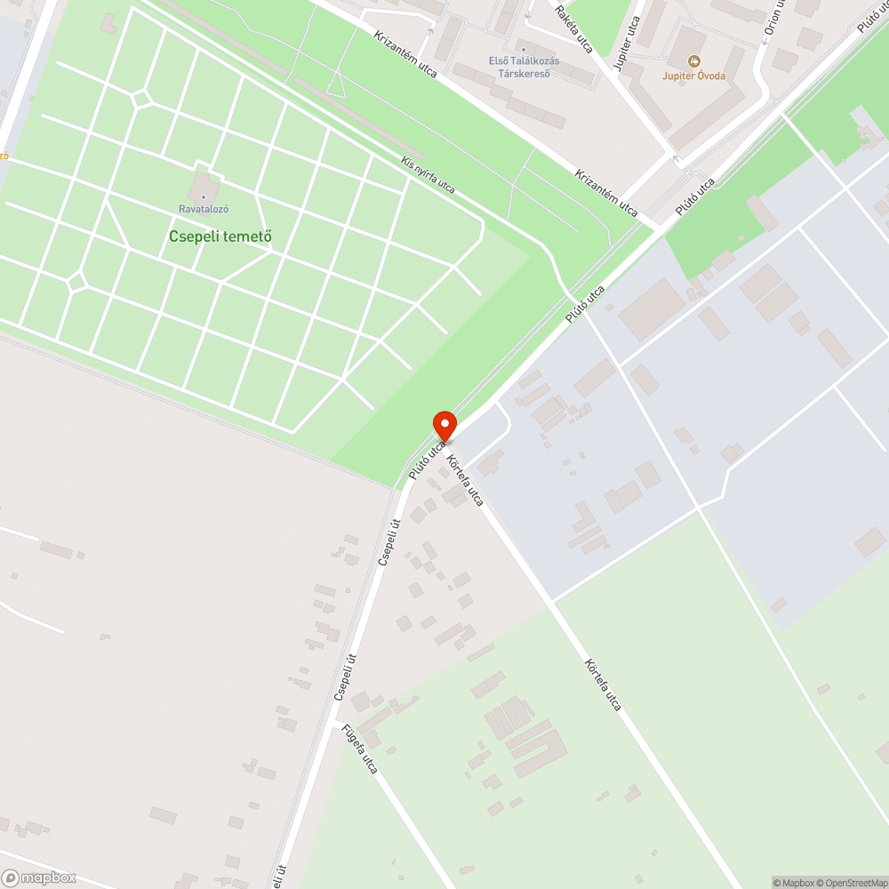 Olvashatatlan utcanévtábla bejelentés helye