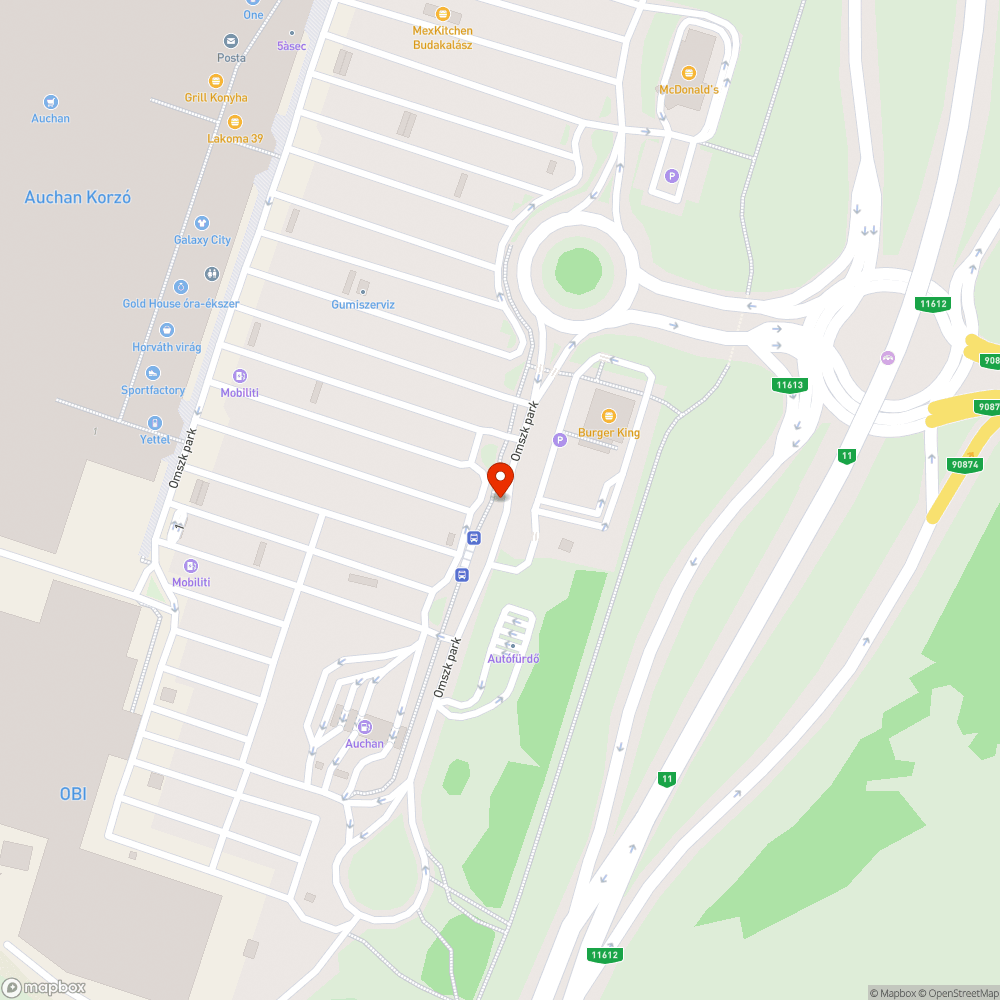 Kátyú bejelentés helye