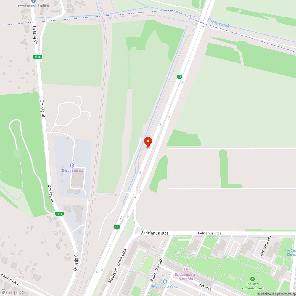 MHU805 bejelentés helye