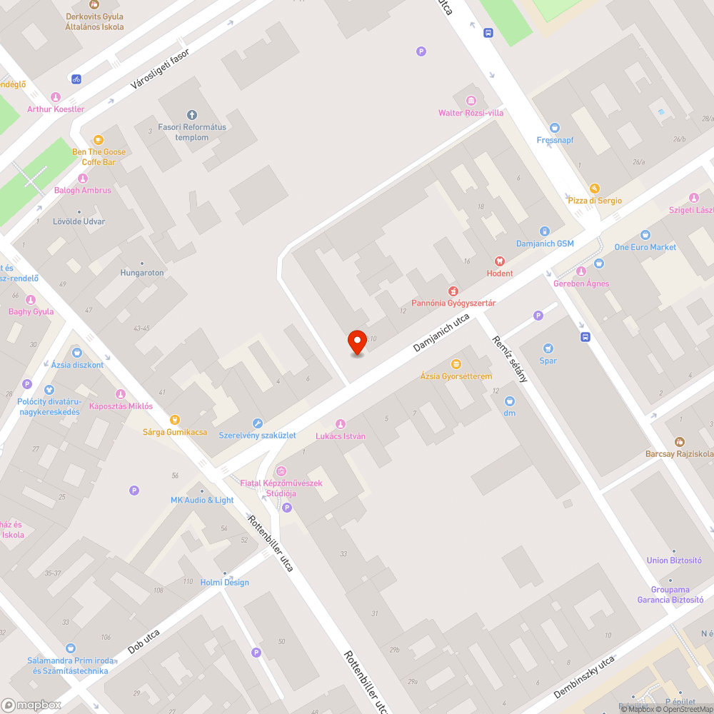 Elhagyott autó a Damjanich úton bejelentés helye