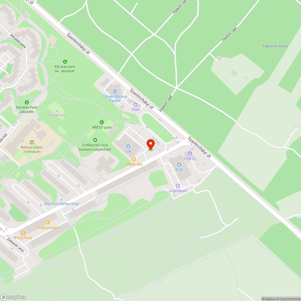 Brutális kátyú a buszmegállóban bejelentés helye