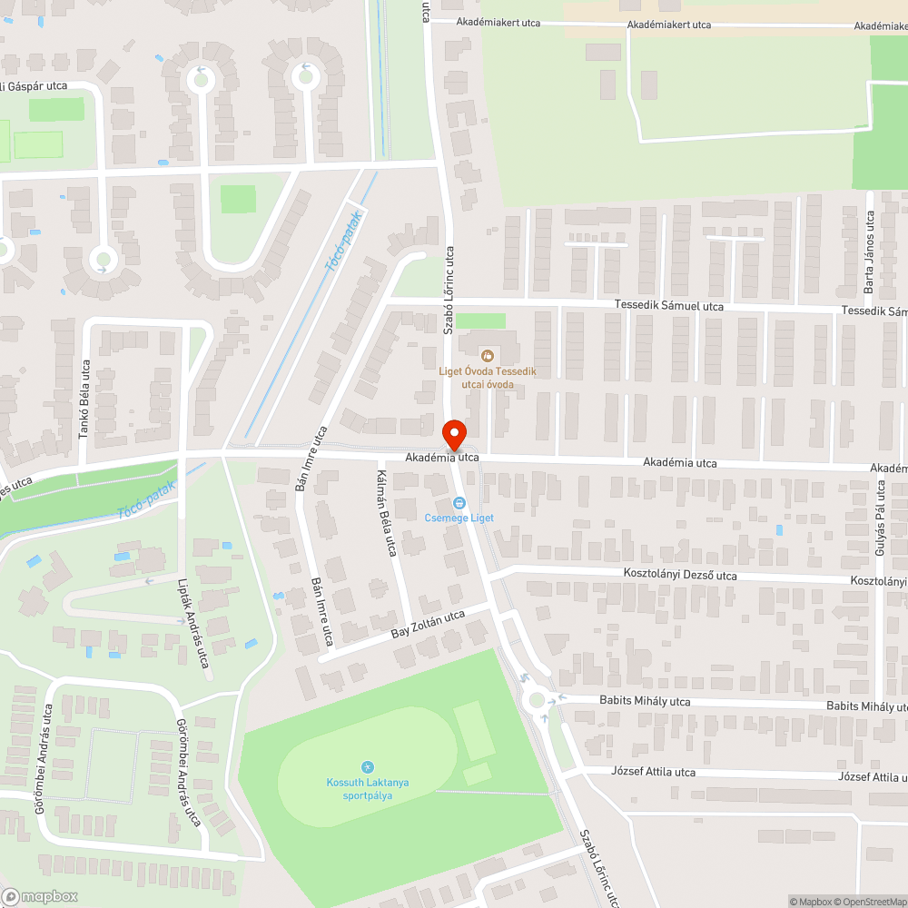 Hiányzó járda bejelentés helye