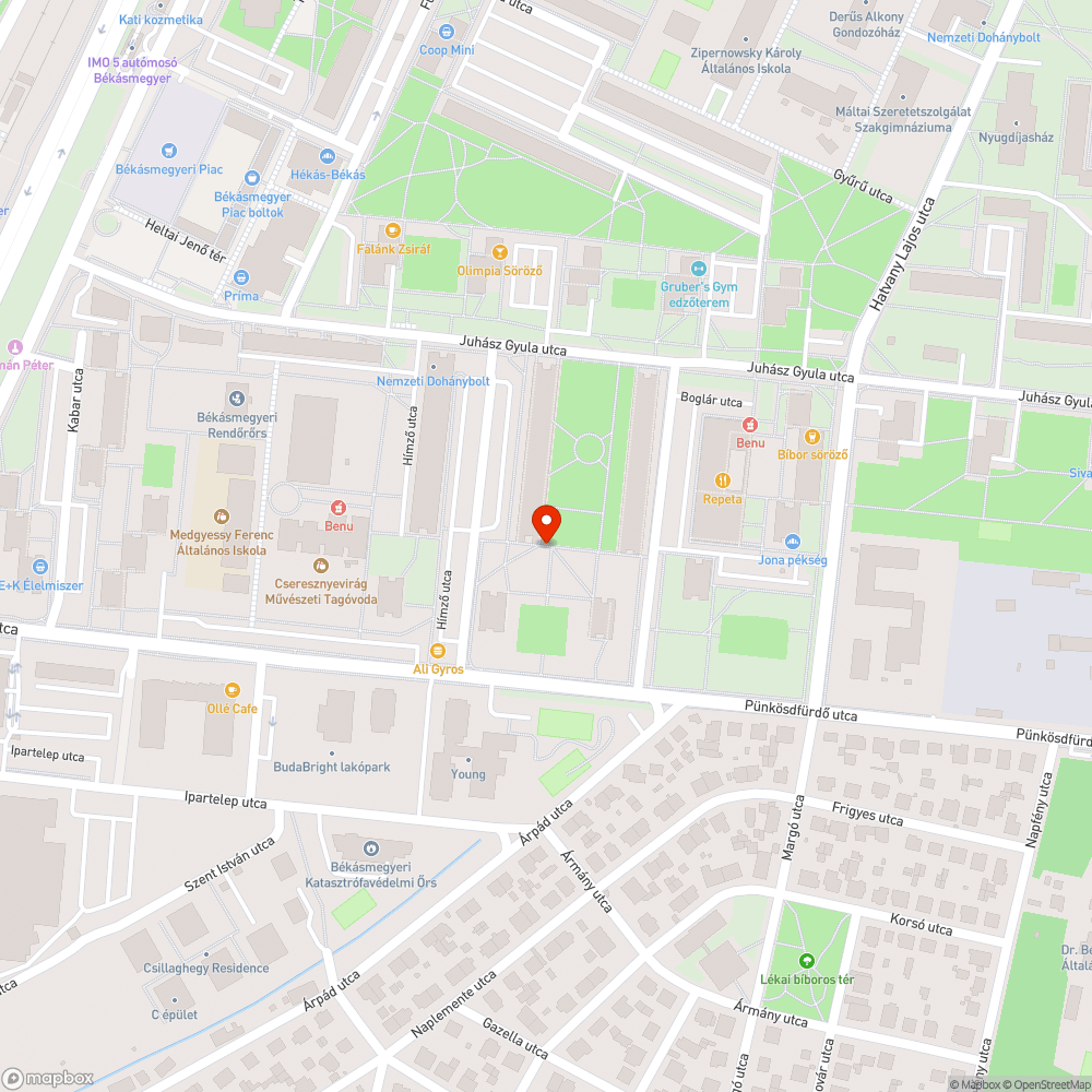 Kidőlt karó bejelentés helye