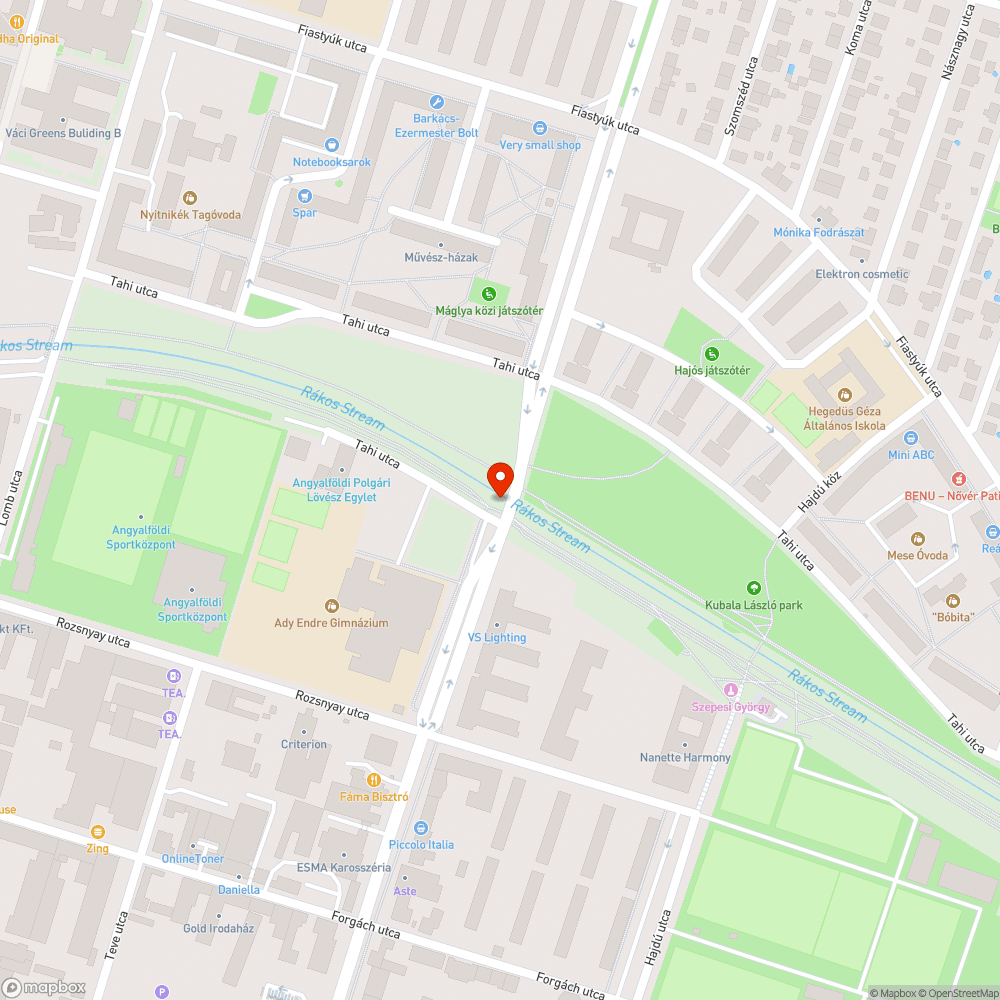 Tahi - Röppentyű zebra bejelentés helye