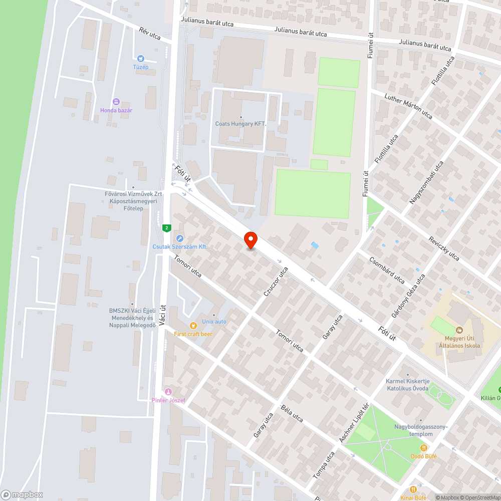 Elhagyott Astra bejelentés helye