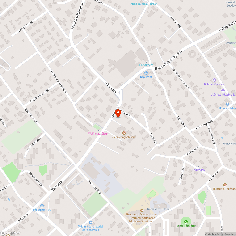 Megsüllyedt járda bejelentés helye