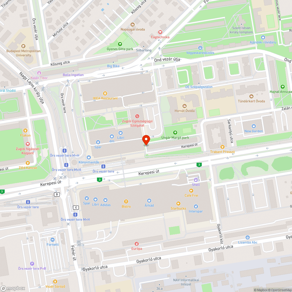 Szemét bejelentés helye