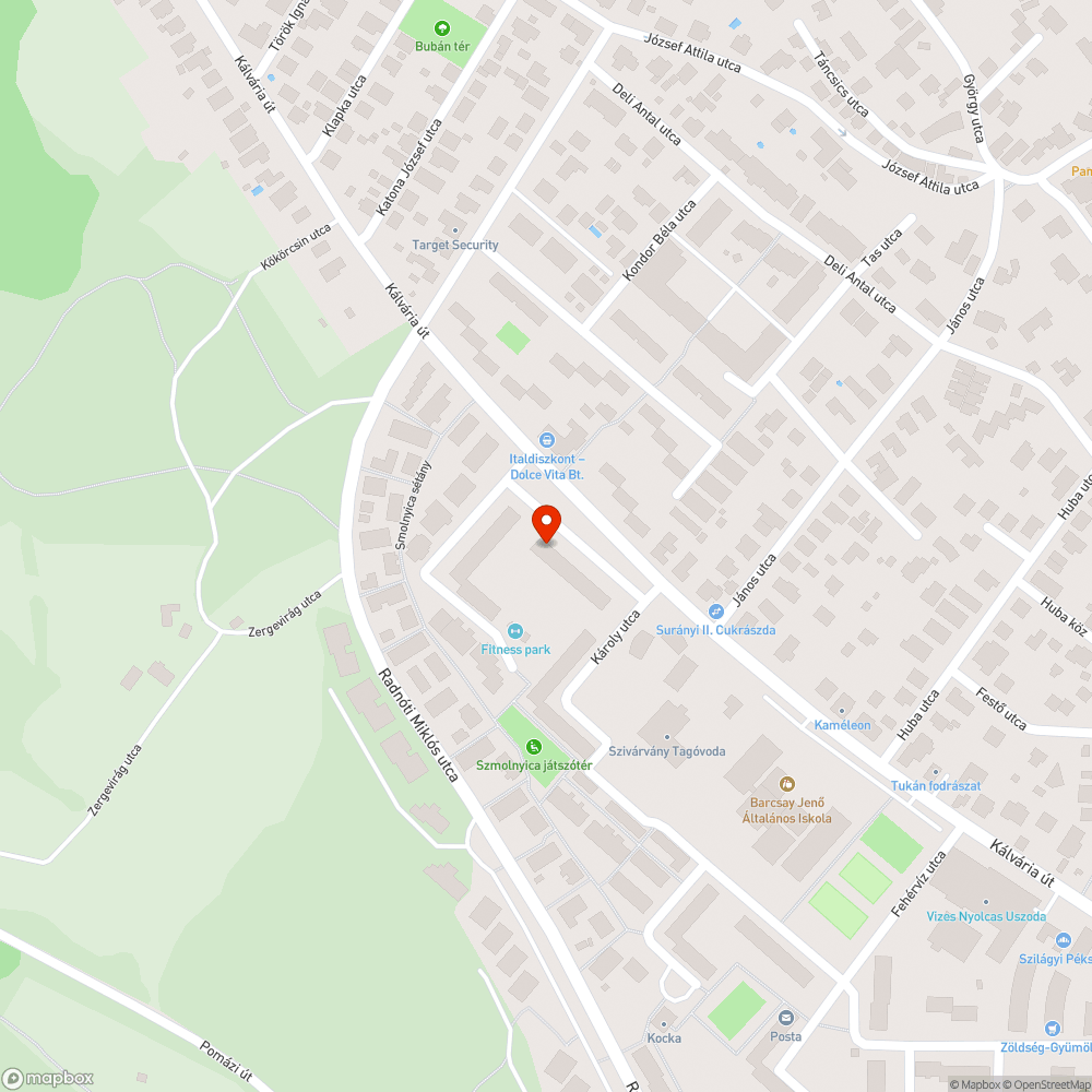 Járdán való parkolás bejelentés helye