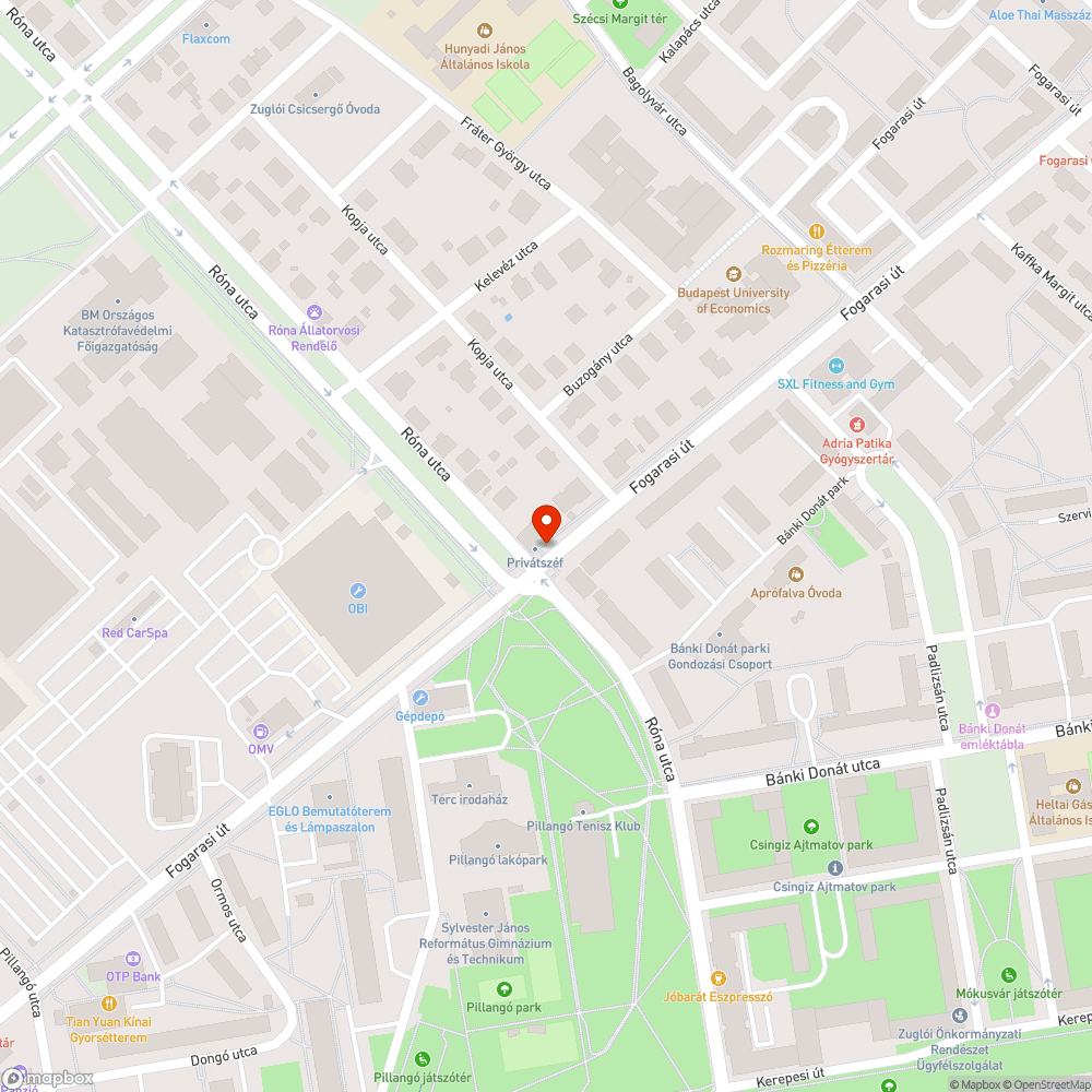 Kátyú bejelentés helye