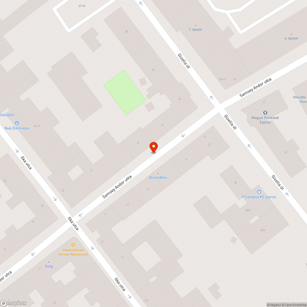 Parkoló autók által kidöntött pár éves fa bejelentés helye