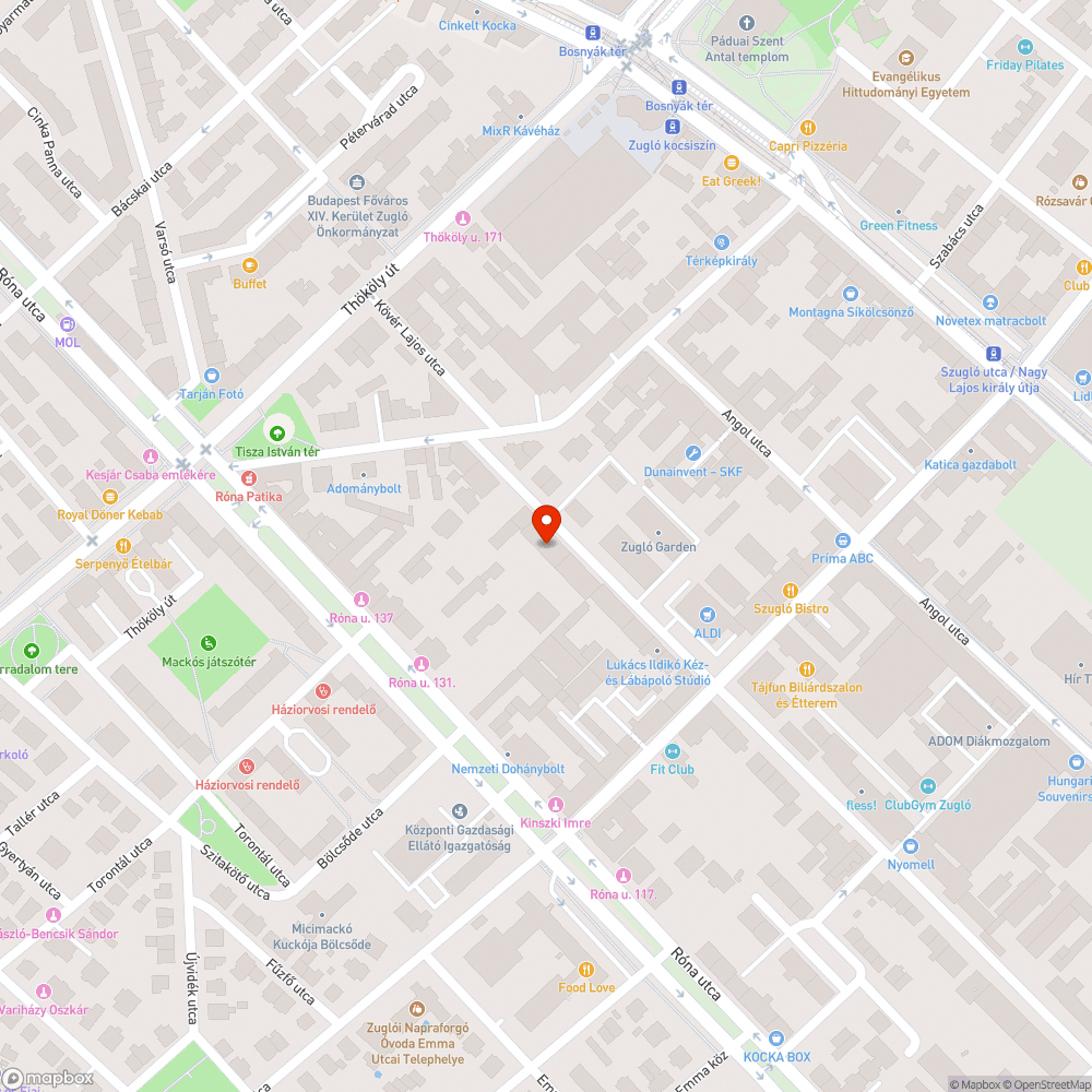 Elhagyott gépkocsi bejelentés helye