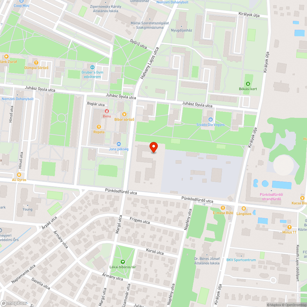 Sötét parkoló bejelentés helye