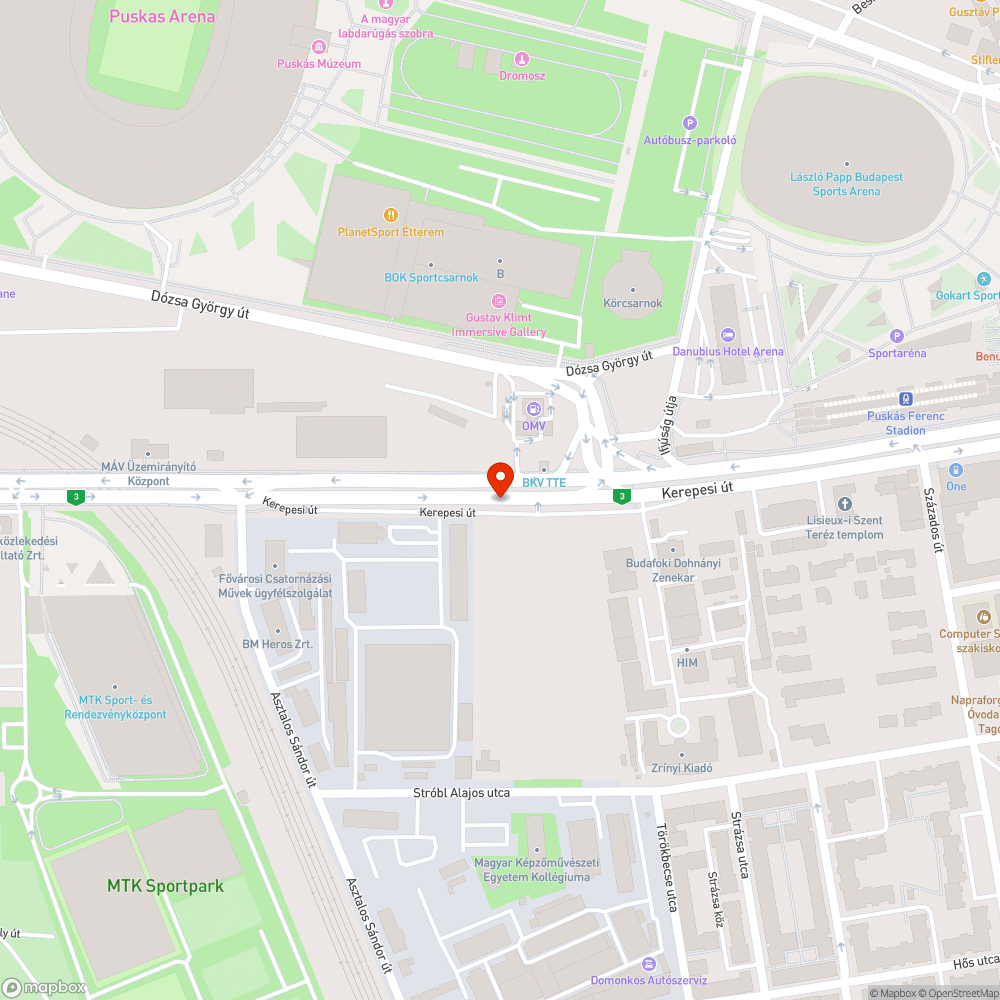 Kerepesi úti szeméthalmok bejelentés helye