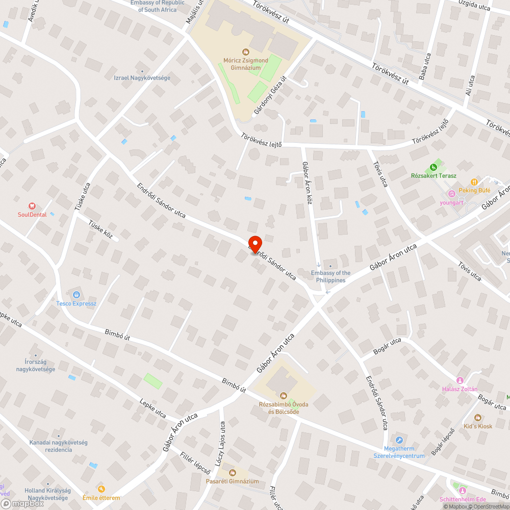 Elhagyott autó bejelentés helye