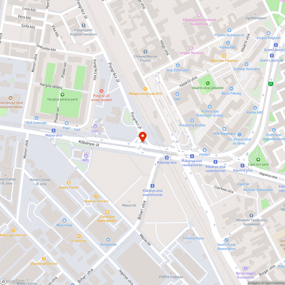 Lógó, útban lévő fedél bejelentés helye