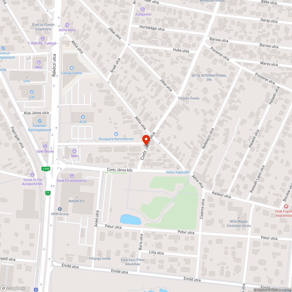 Fahely bejelentés helye