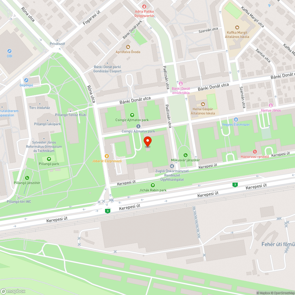 Parkolás és felhajtás a fűre bejelentés helye