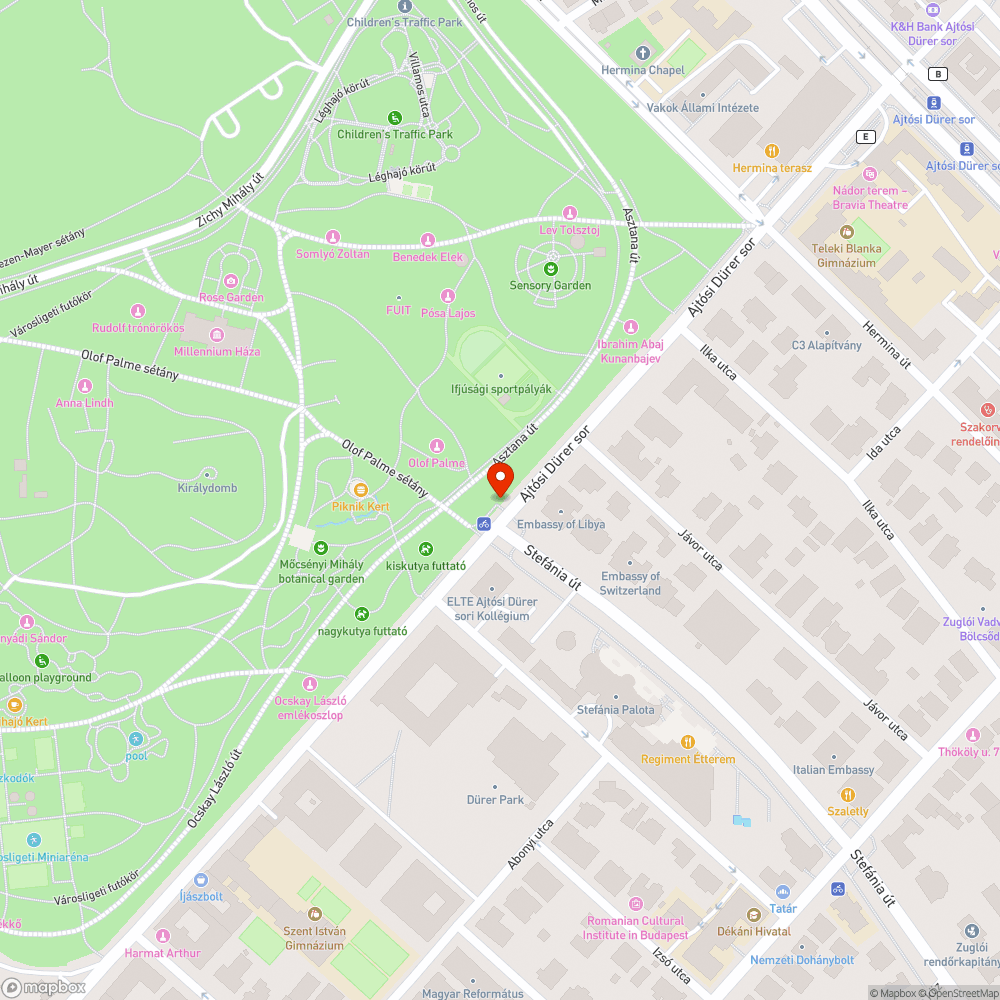 Javaslat új gyalogos és kerékpáros átkelő létesítésére bejelentés helye