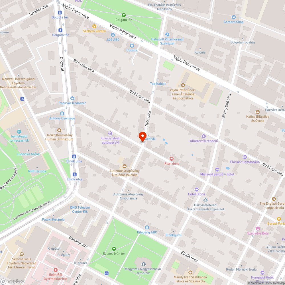 Utcai autóbontó bejelentés helye