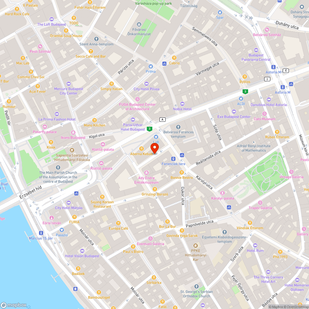 Eltömődött csatorna bejelentés helye