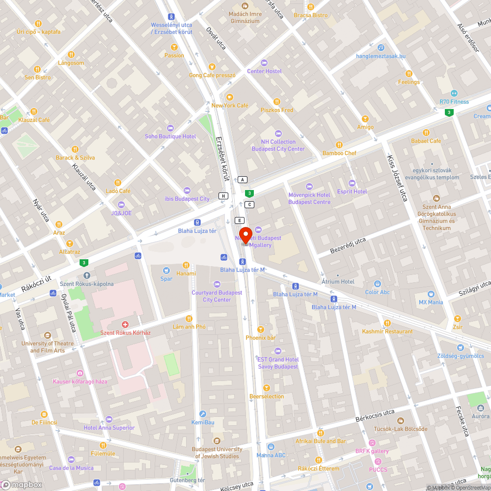 Beesett kő bejelentés helye