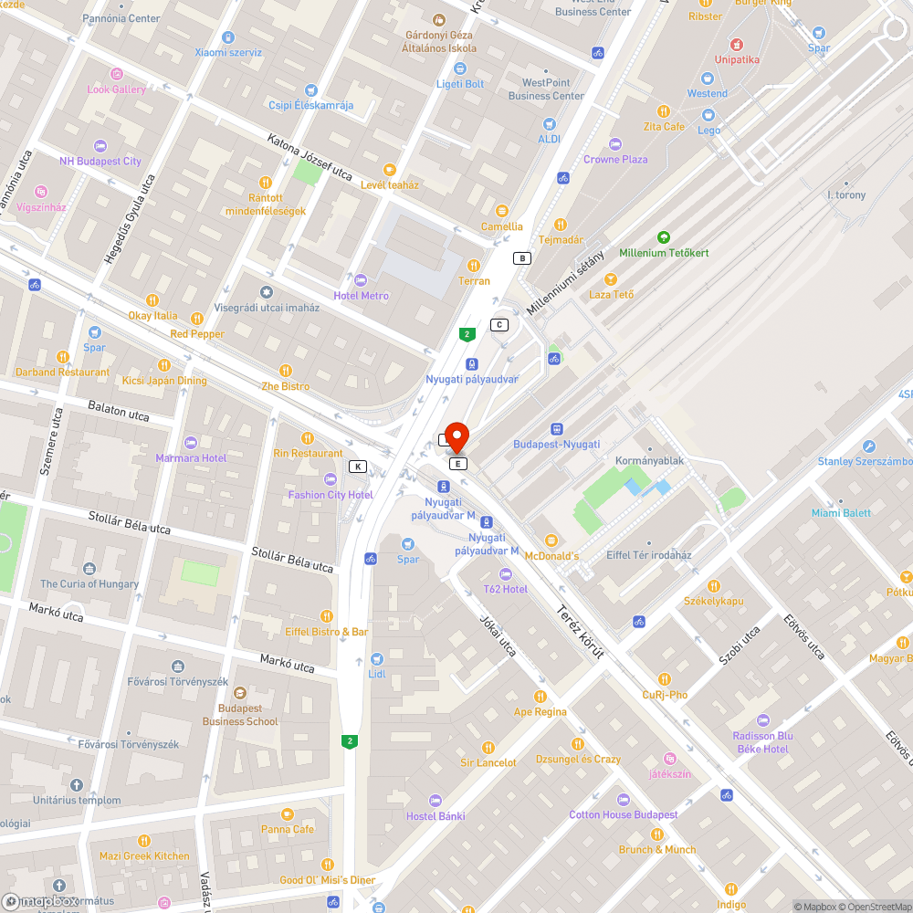 Nem égnek a lámpák a Nyugatinál bejelentés helye