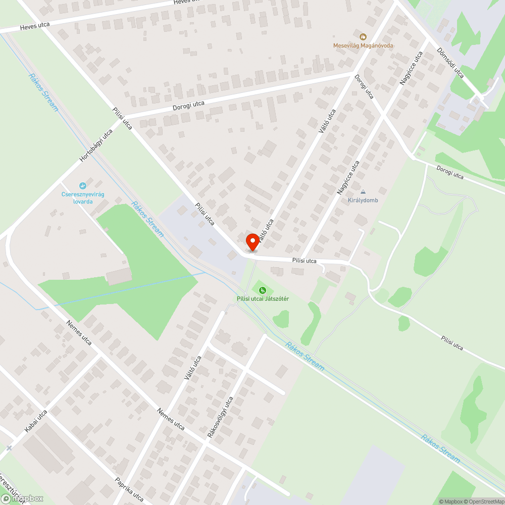 Kidőlt fa bejelentés helye