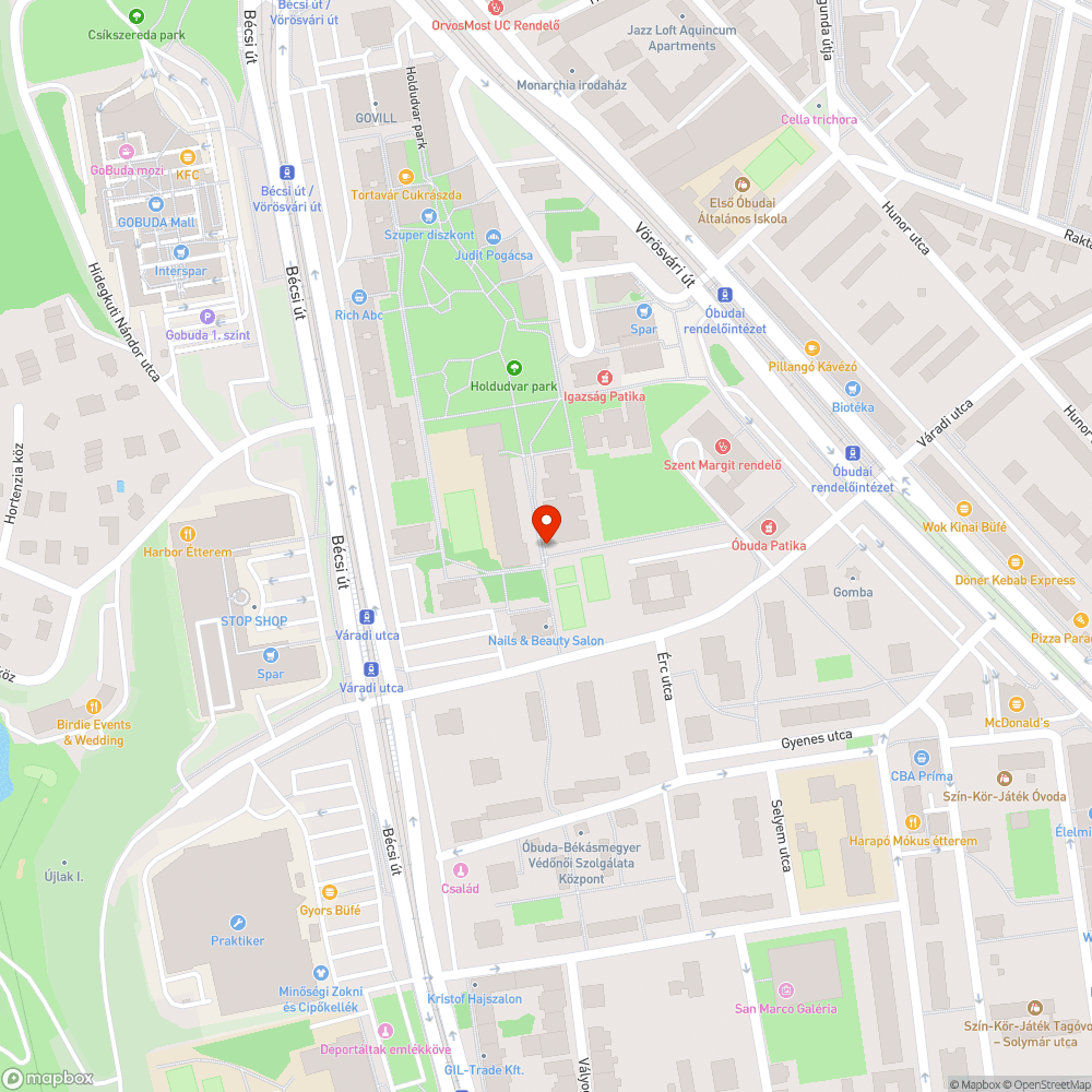 Karácsonyfa bejelentés helye