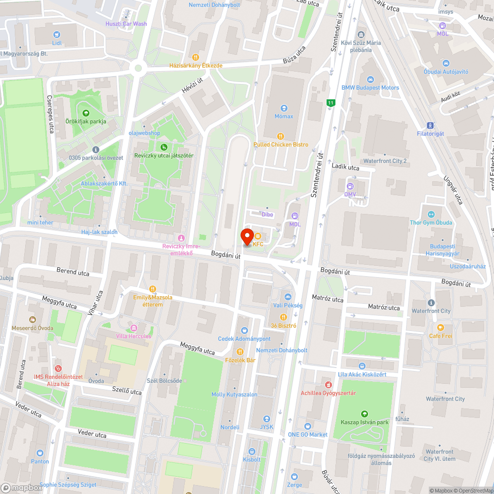 Hiányzó fényterelő bejelentés helye