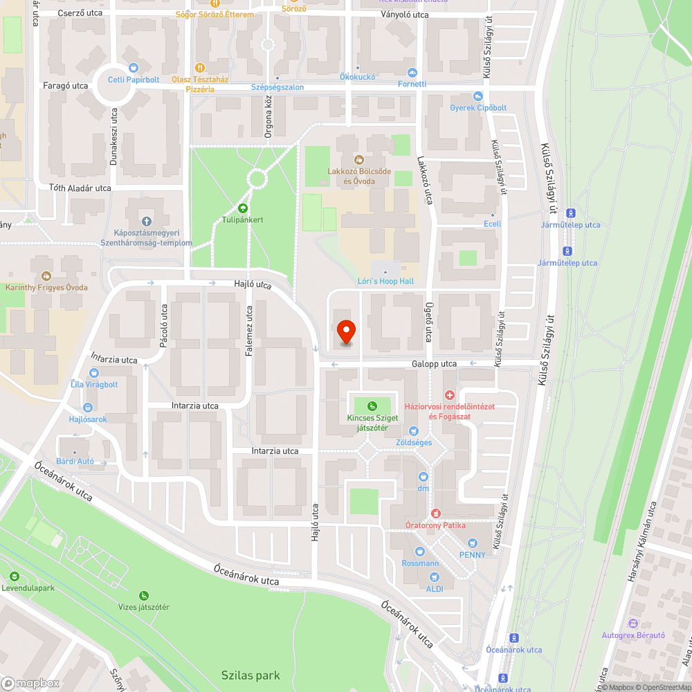 Elhagyott Astra bejelentés helye