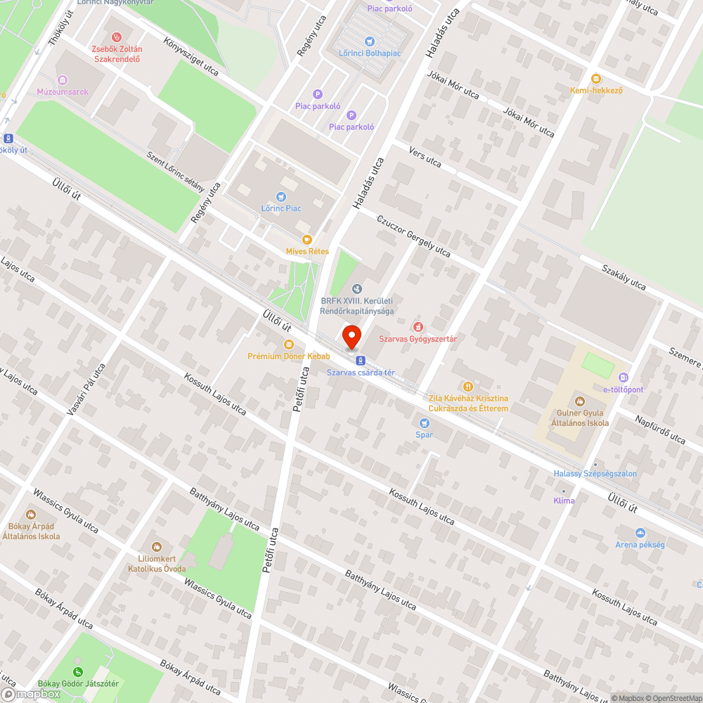 megáll a járdán a víz- nagy pocsolya bejelentés helye