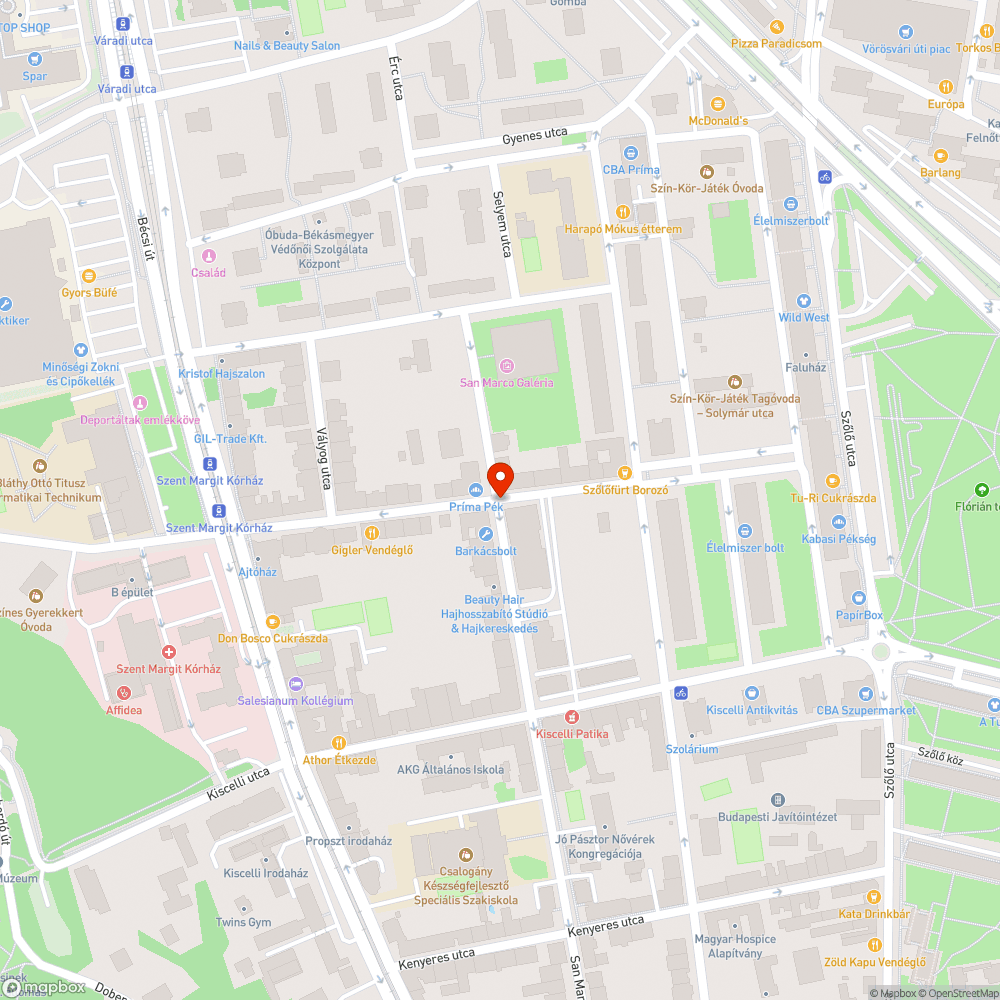 Problémás útburkolat bejelentés helye