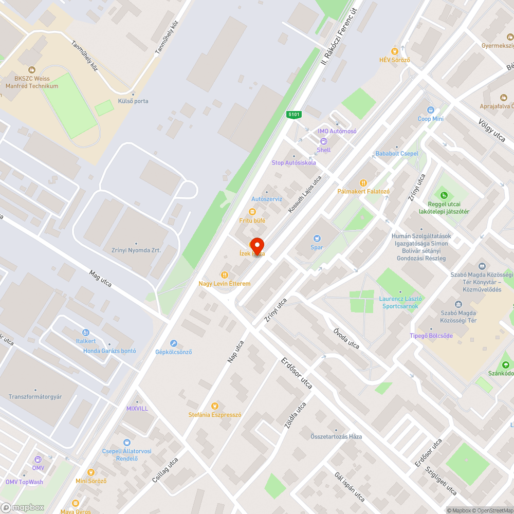 Szóróanyag tárolóedény a kerékpárúton (Kossuth Lajos utca) bejelentés helye