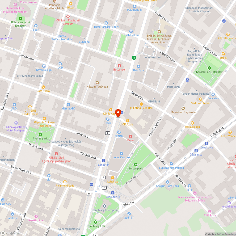 Hiányzó gyalogátkelőhely bejelentés helye