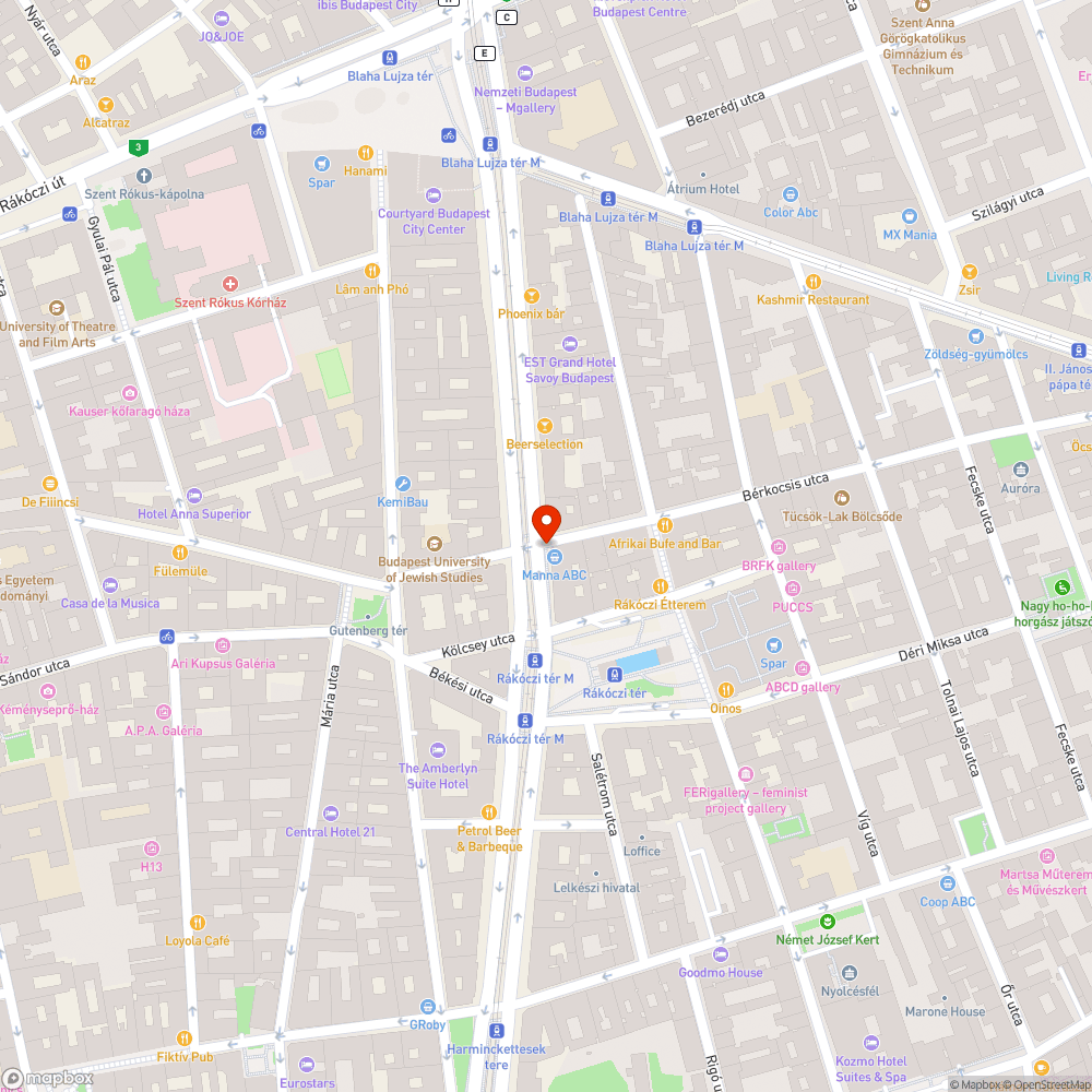 Kátyú és repedések a József körúton bejelentés helye