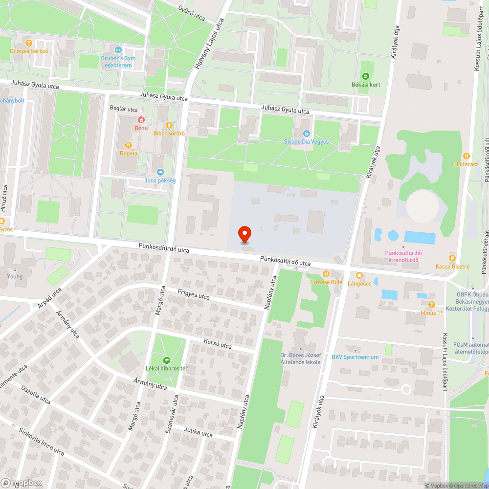 Kátyú bejelentés helye