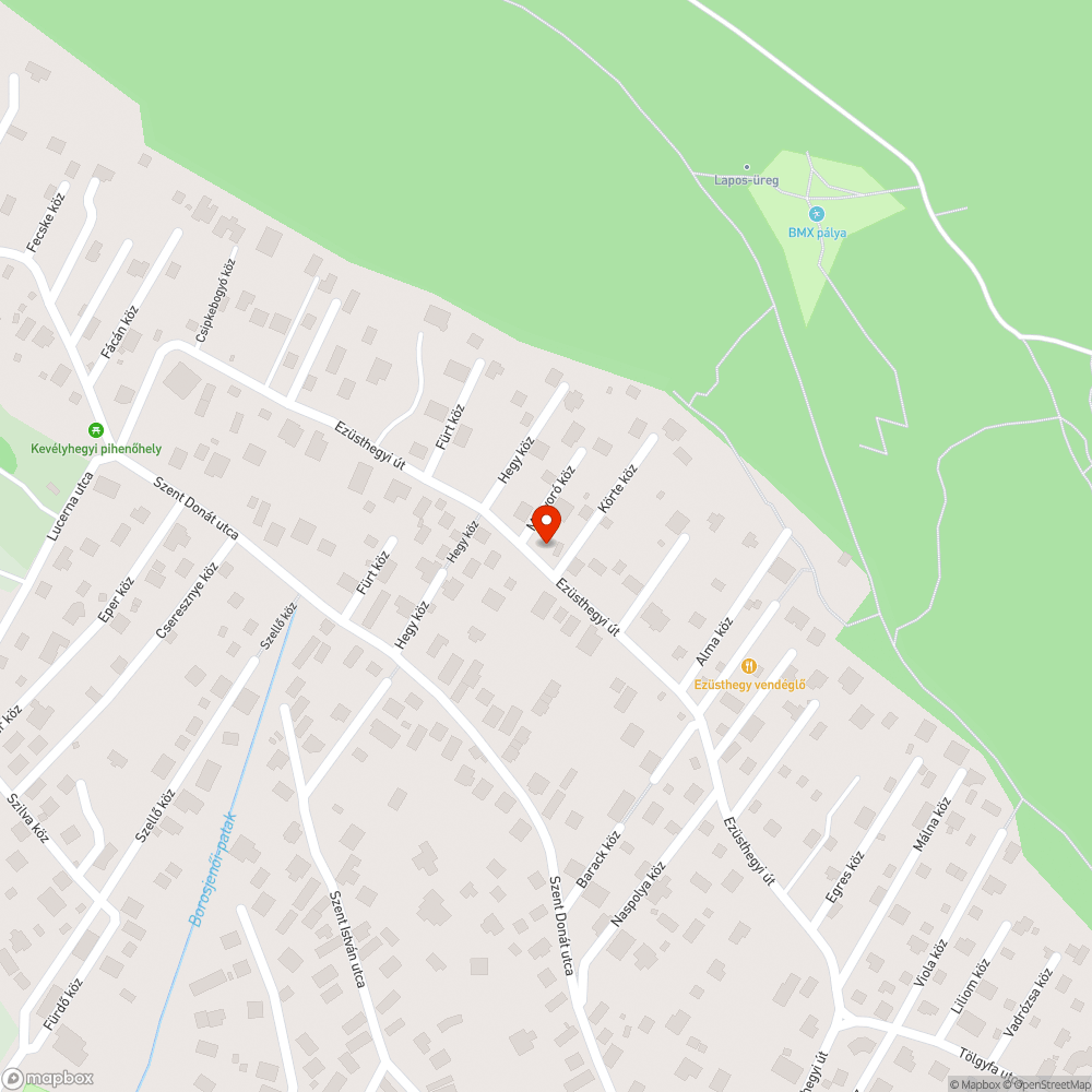 Elhagyott gumikerekek az Ezüsthegyi úton bejelentés helye