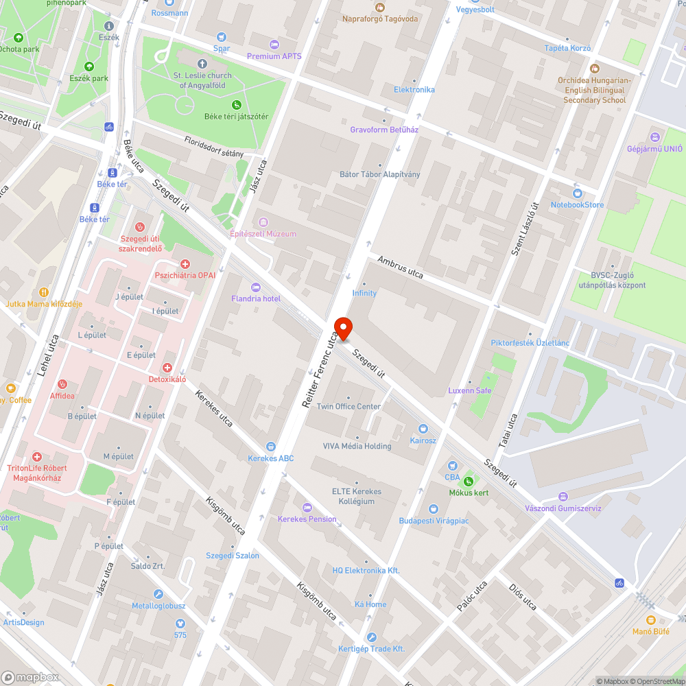 Hiányzó korlátok Szegedi úton - rálógnak a kerékpárútra bejelentés helye