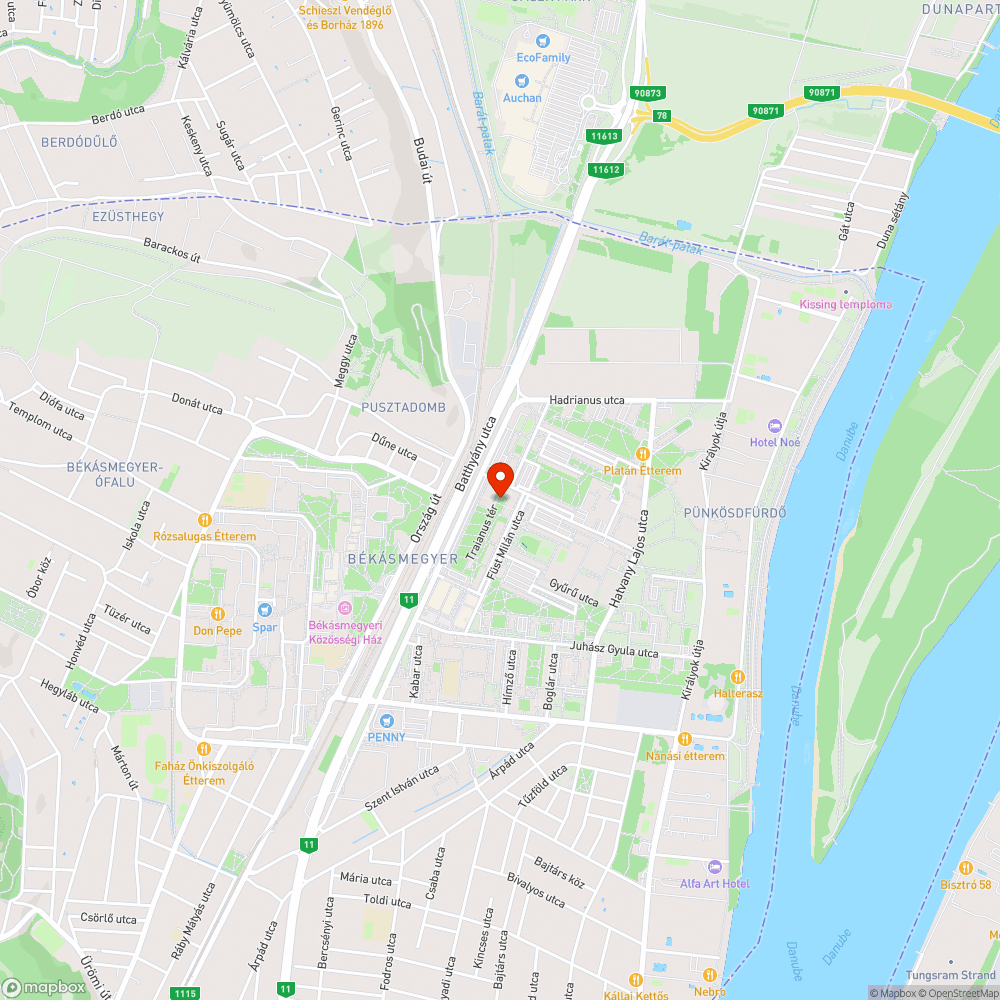 Kizuhan bejelentés helye