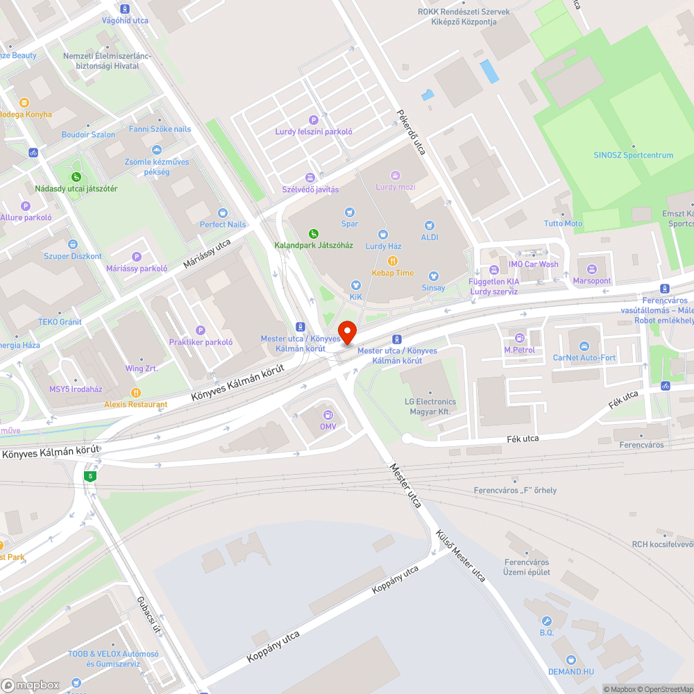 Koszosak az 1-es villamos megállói bejelentés helye