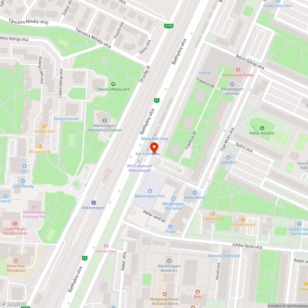 Graffitis közműszekrény bejelentés helye