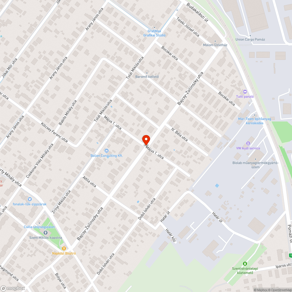 Hiányzó táblák bejelentés helye