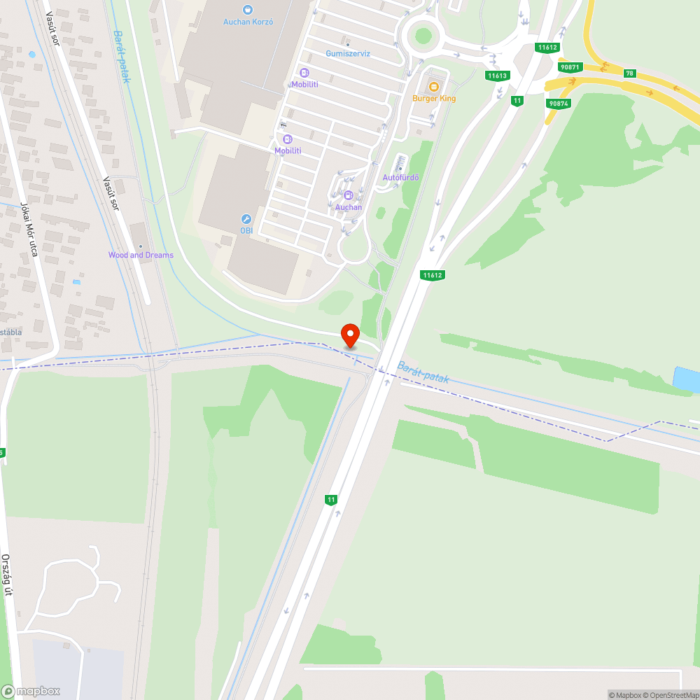 Szemét, bevásárlókocsi bejelentés helye